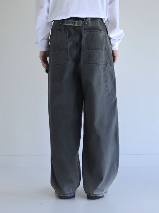 ANACHRONORM DOUBLE KNEE DUCK PAINTER PANTS / Black