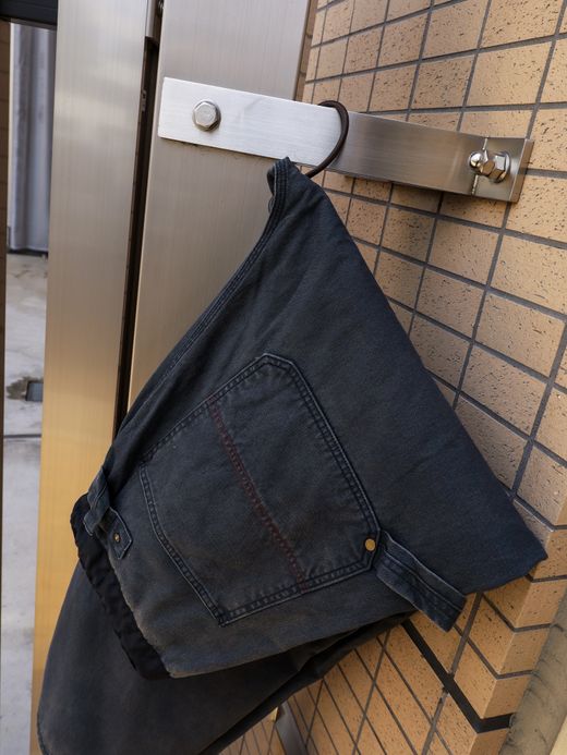 ANACHRONORM DOUBLE KNEE DUCK PAINTER PANTS / Black