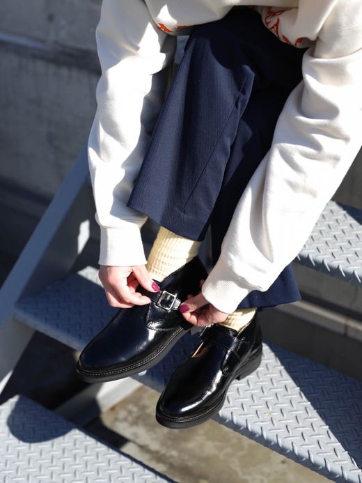 AMBERGLEAM LEATHER TAP SHOES / Black