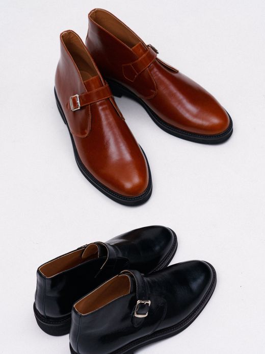 AMBERGLEAM LEATHER TAP SHOES / Black FLATBUSH（フラットブッシュ）公式オンラインサイト