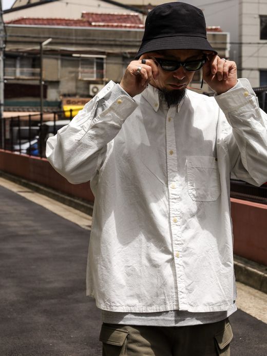 ANACHRONORM STANDARD WIDE B.D SHIRTS / White