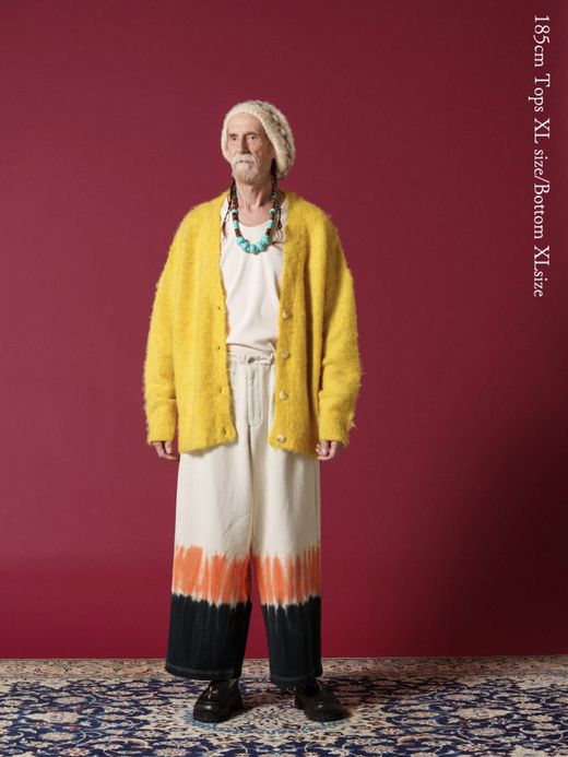 AMBERGLEAM TIE DYE PILE PANTS / Orange