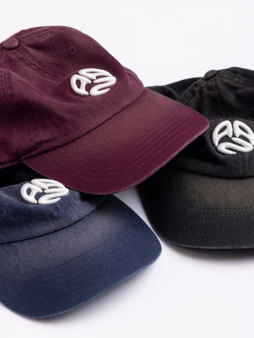 ANACHRONORM SUN FADED ROUND LOGO CAP / 3colors