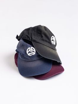 SUN FADED ROUND LOGO CAP / 3colors