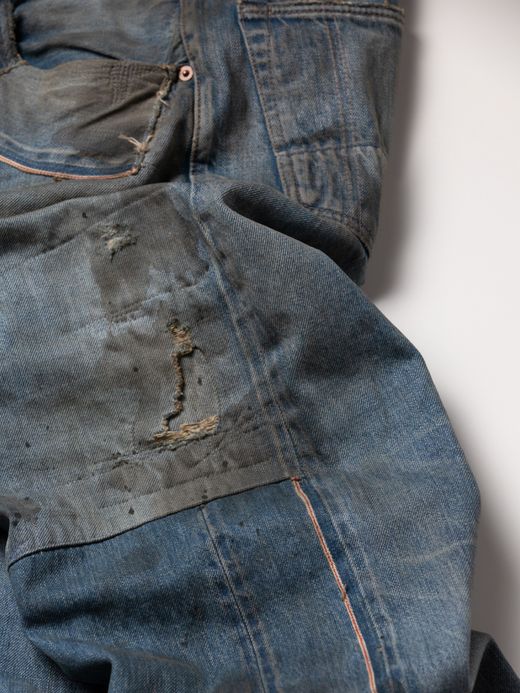 ANACHRONORM HARD REMAKED REGULAR TAPERED 5P PANTS / Indigo