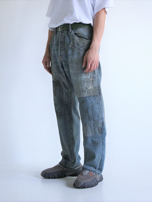 ANACHRONORM HARD REMAKED REGULAR TAPERED 5P PANTS / Indigo