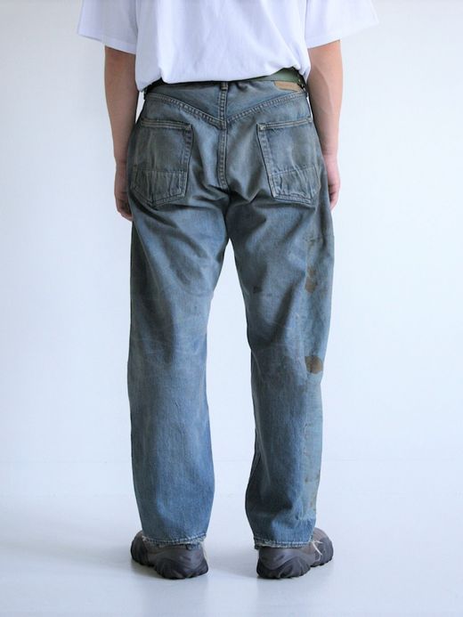 ANACHRONORM HARD REMAKED REGULAR TAPERED 5P PANTS / Indigo