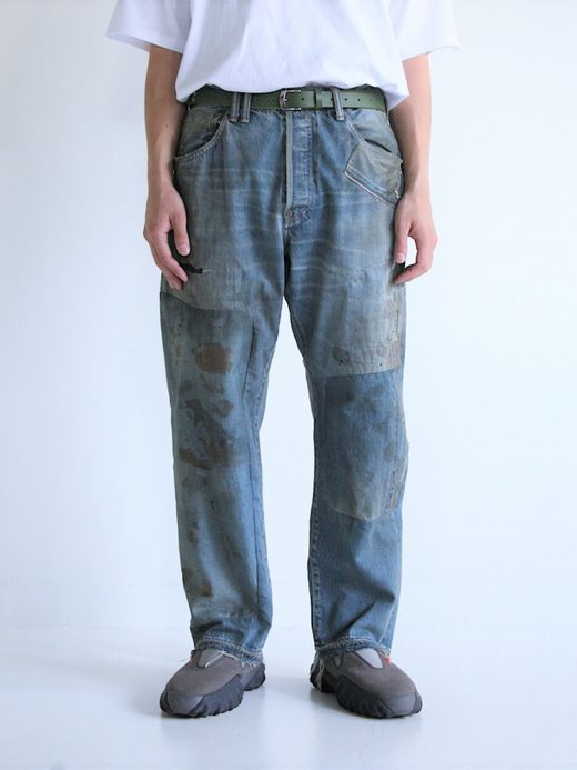 ANACHRONORM HARD REMAKED REGULAR TAPERED 5P PANTS / Indigo