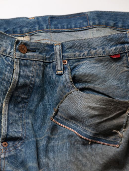 ANACHRONORM HARD REMAKED REGULAR TAPERED 5P PANTS / Indigo