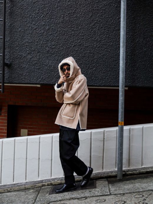 VOO NEO MOUTON HOODY / Sand