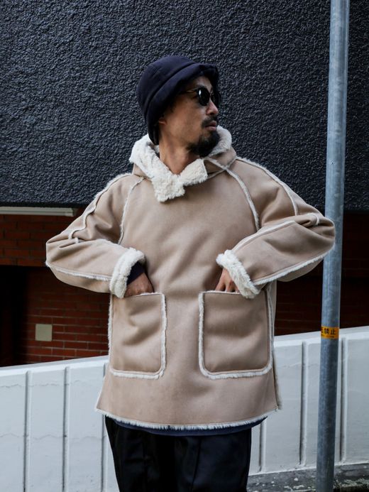 VOO NEO MOUTON HOODY / Sand