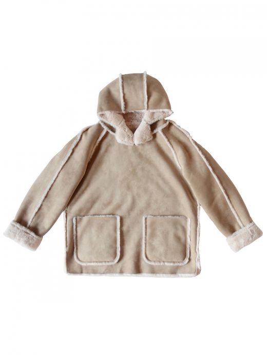 VOO NEO MOUTON HOODY / Sand