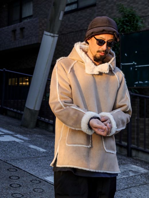 VOO NEO MOUTON HOODY / Sand