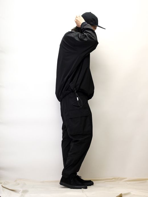 S.F.C BIG NYLON LS TEE / Black