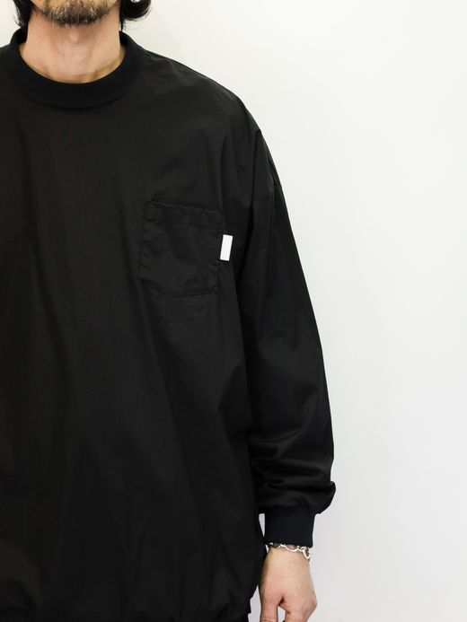 S.F.C BIG NYLON LS TEE / Black