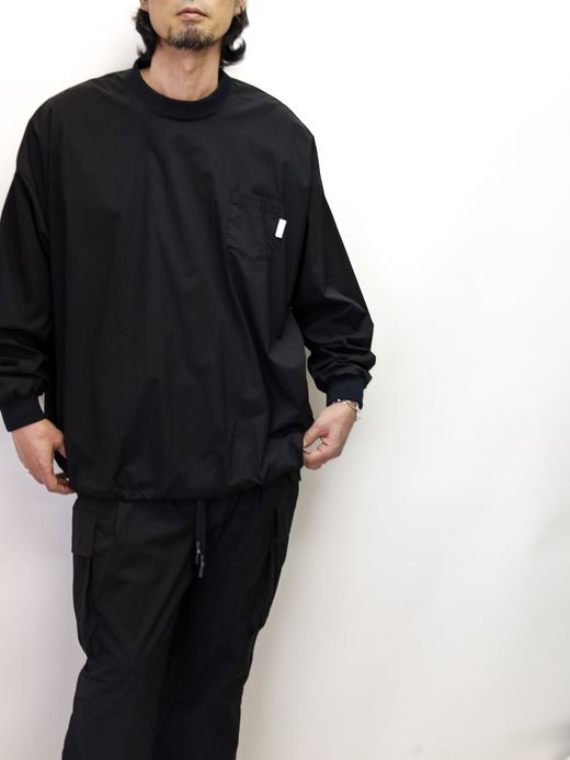 S.F.C BIG NYLON LS TEE / Black
