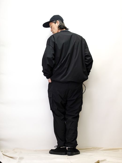 S.F.C BIG NYLON LS TEE / Black