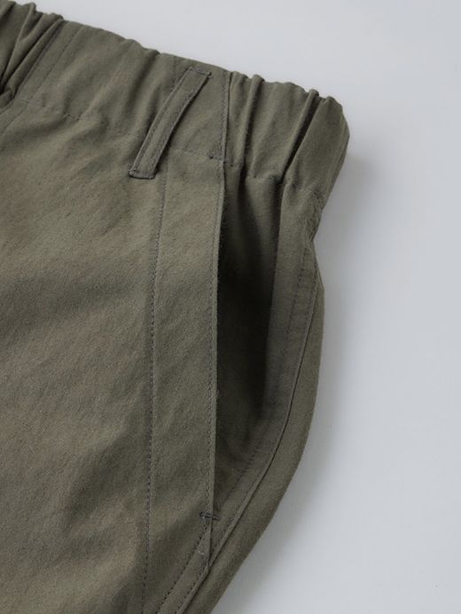 organicsta ORGANIC COTTON TYPEWRITER FATIGUE EASY PANTS / Olive
