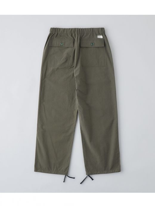 organicsta ORGANIC COTTON TYPEWRITER FATIGUE EASY PANTS / Olive