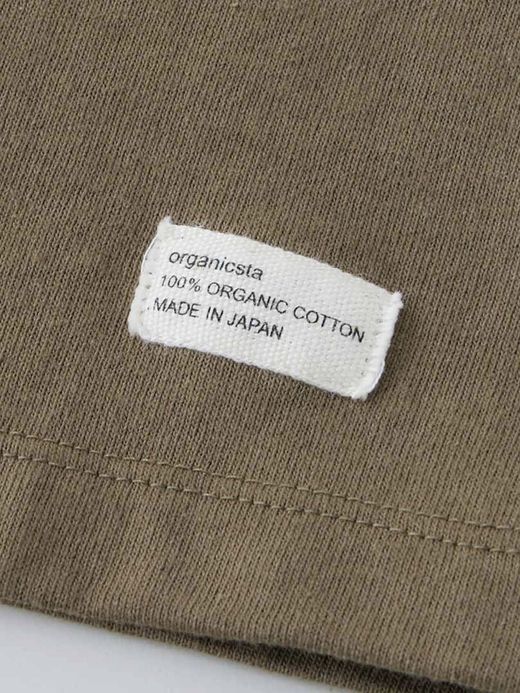 organicsta 7.3oz ORGANIC HEAVY COTTON SHORT SLEEVE POCKET TEE / Olive