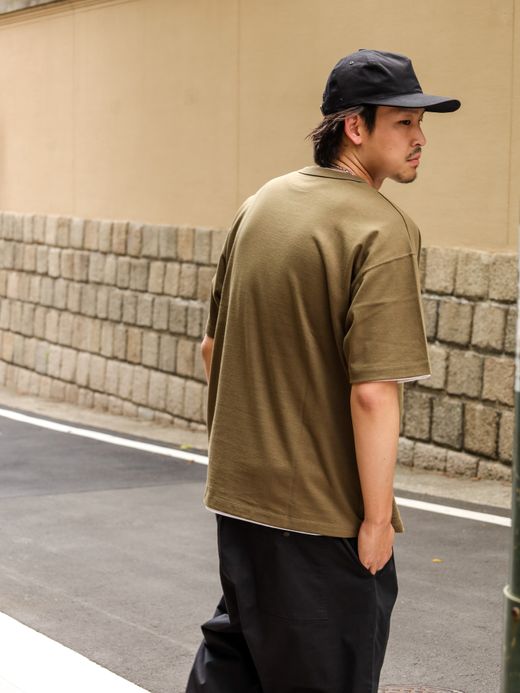 organicsta 7.3oz ORGANIC HEAVY COTTON SHORT SLEEVE POCKET TEE / Olive