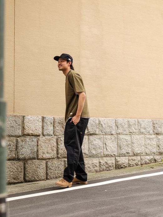 organicsta 7.3oz ORGANIC HEAVY COTTON SHORT SLEEVE POCKET TEE / Olive