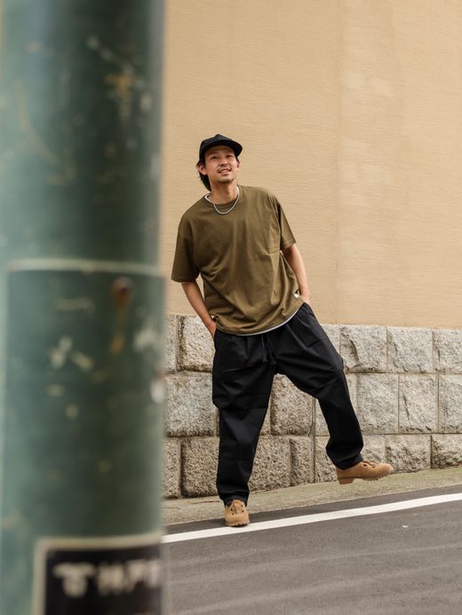 organicsta 7.3oz ORGANIC HEAVY COTTON SHORT SLEEVE POCKET TEE / Olive