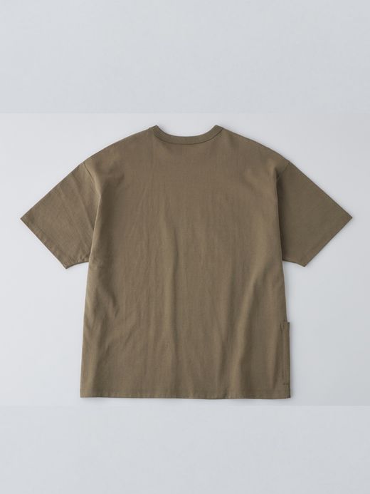 organicsta 7.3oz ORGANIC HEAVY COTTON SHORT SLEEVE POCKET TEE / Olive