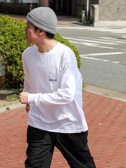 ROARK REVIVAL "MOUNT UNHUSTLE" LS TEE / White