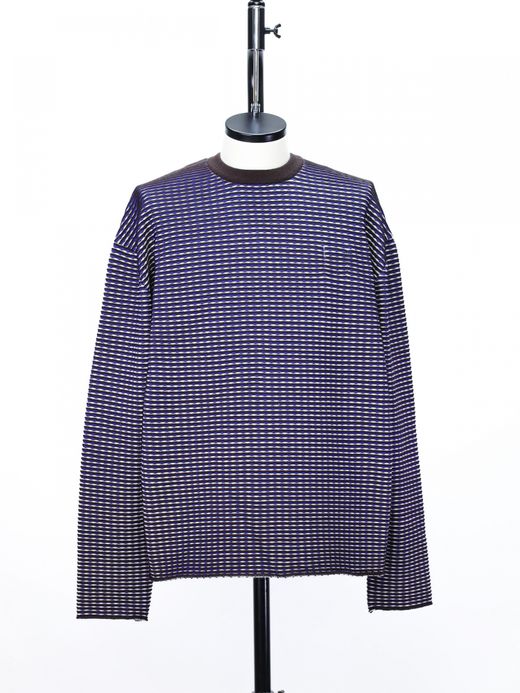 TENBOX CHAMELEON SWEATER / Blue lightpink brown