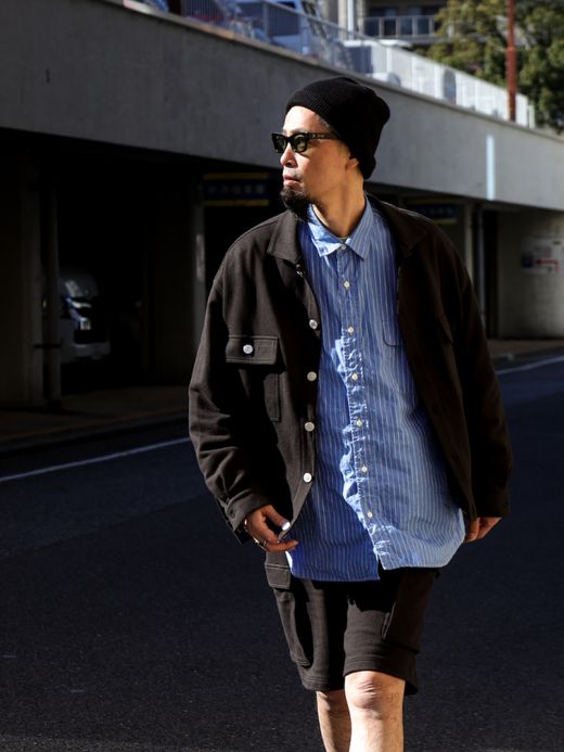AMBERGLEAM SWEAT TRACKER JACKET / Charcoal
