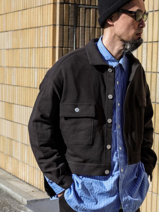 AMBERGLEAM SWEAT TRACKER JACKET / Charcoal