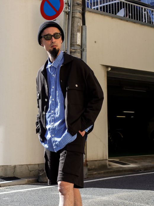 AMBERGLEAM SWEAT TRACKER JACKET / Charcoal