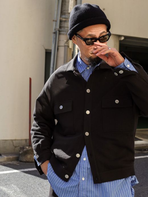 AMBERGLEAM SWEAT TRACKER JACKET / Charcoal