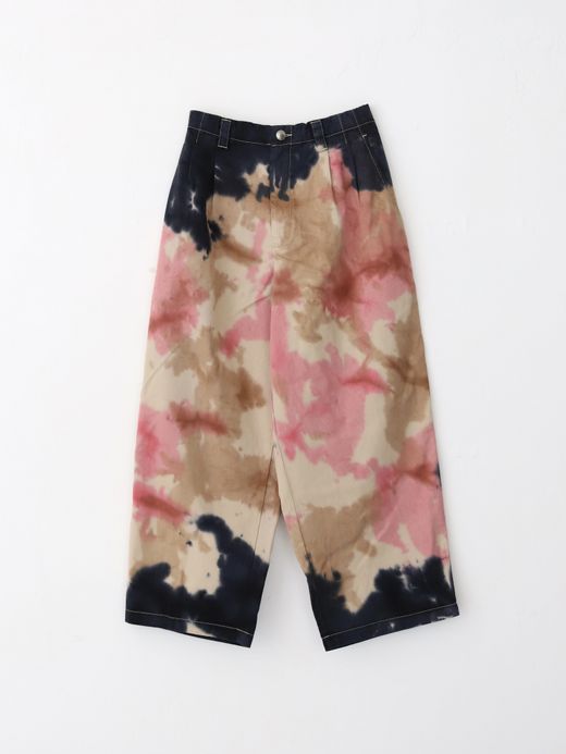 AMBERGLEAM CAMOUFLAGE COTTON CHINO TAPERED PANTS / Camo