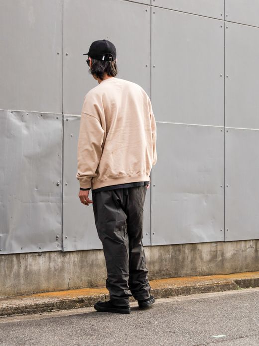 S.F.C WIDE TAPERED EASY PANTS / D.grey