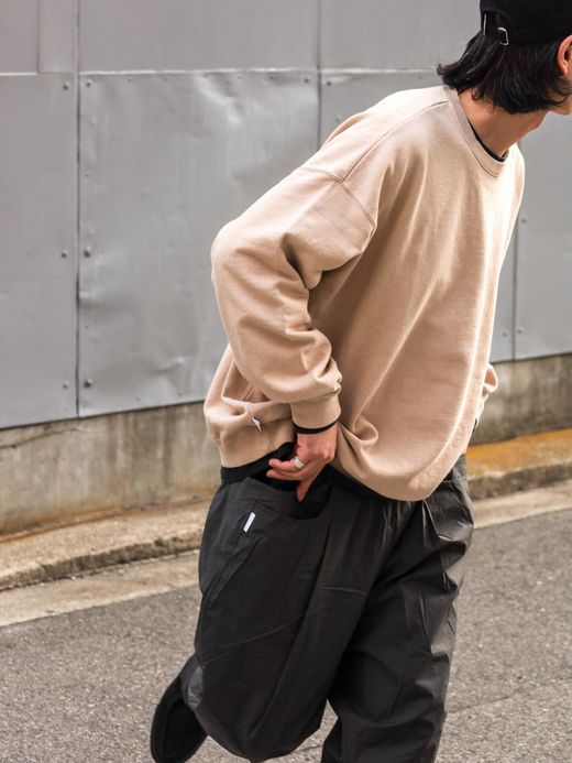 S.F.C WIDE TAPERED EASY PANTS / D.grey