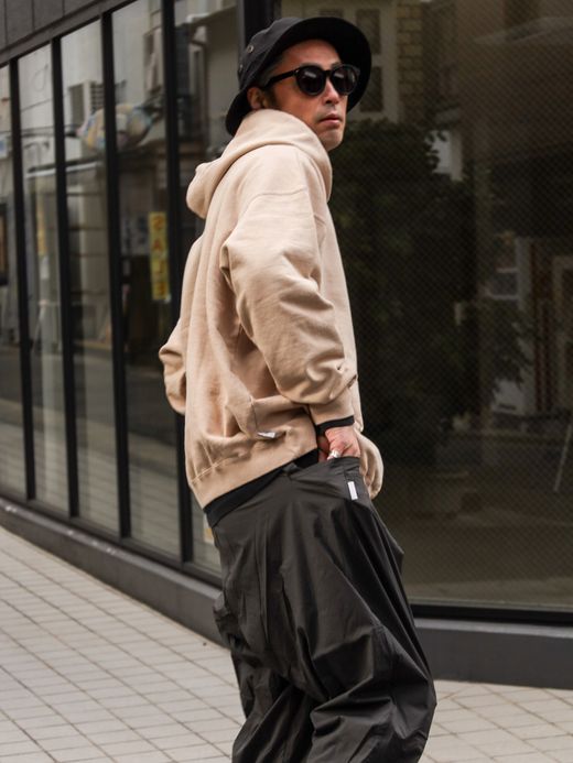 S.F.C WIDE TAPERED EASY PANTS / D.grey