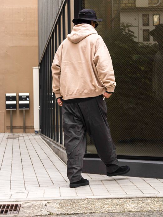 S.F.C WIDE TAPERED EASY PANTS / D.grey