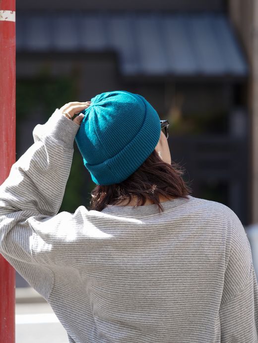 organicsta ORGANIC COTTON VERY SOFT ROLL BEANIE / 2colors