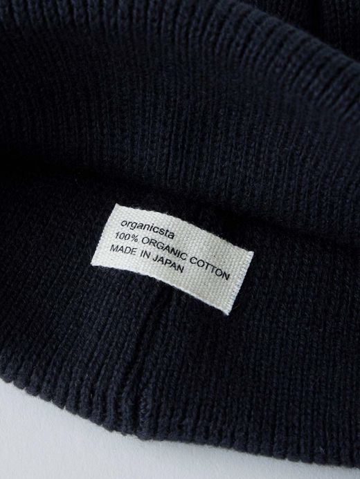 organicsta ORGANIC COTTON VERY SOFT ROLL BEANIE / 2colors