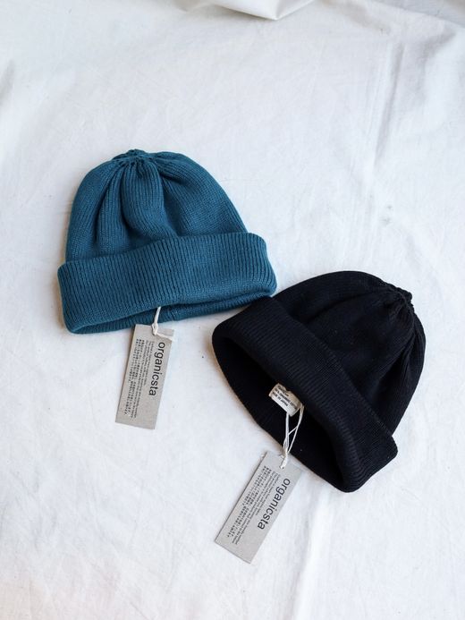 organicsta ORGANIC COTTON VERY SOFT ROLL BEANIE / 2colors