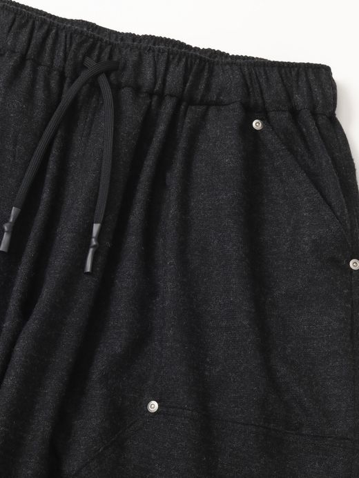 S.F.C CASHMERE WOOL DOUBLE KNEE PANTS / Black M