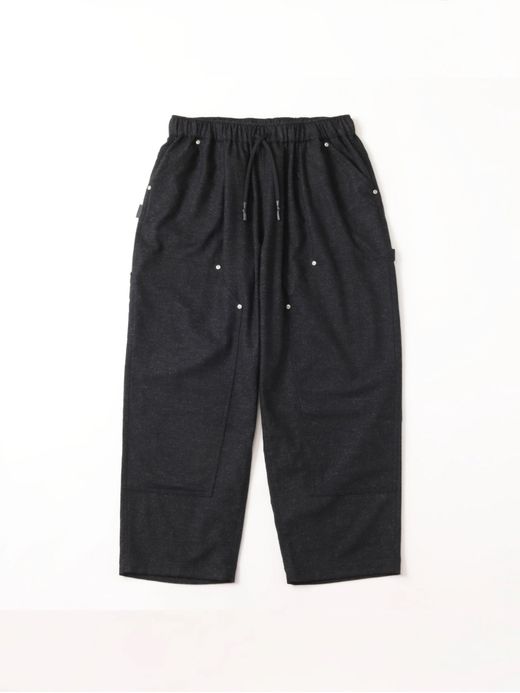 S.F.C CASHMERE WOOL DOUBLE KNEE PANTS / Black M