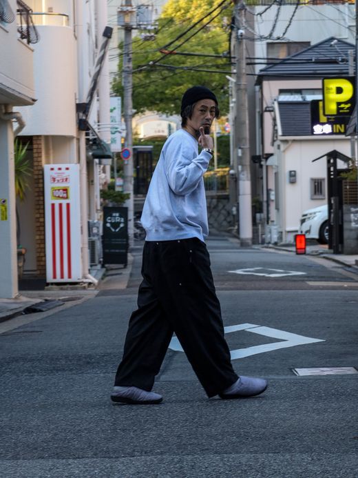 S.F.C CASHMERE WOOL DOUBLE KNEE PANTS / Black M