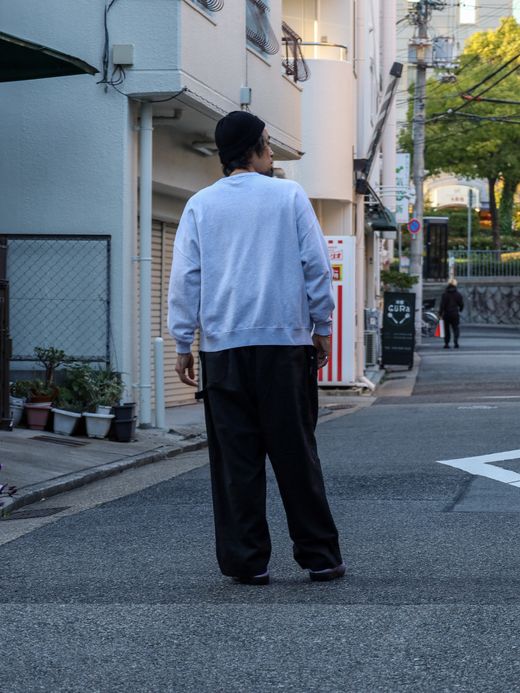 S.F.C CASHMERE WOOL DOUBLE KNEE PANTS / Black M