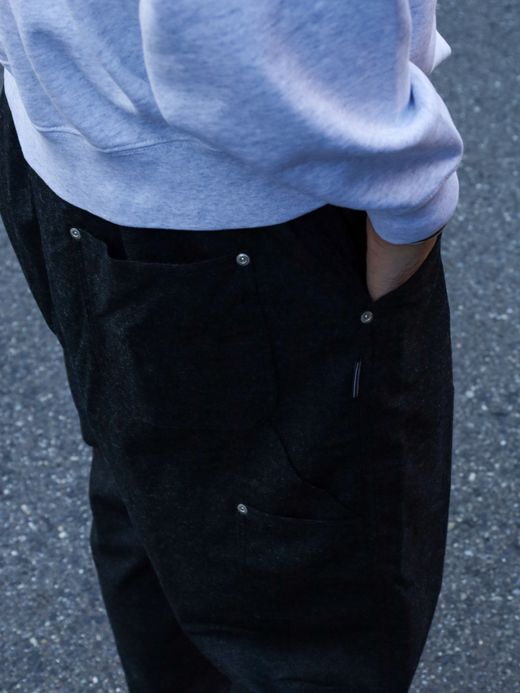 S.F.C CASHMERE WOOL DOUBLE KNEE PANTS / Black M