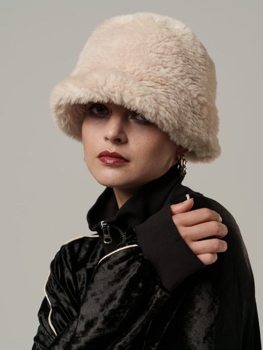 AMBERGLEAM FUR BUCKET HAT / 3colors