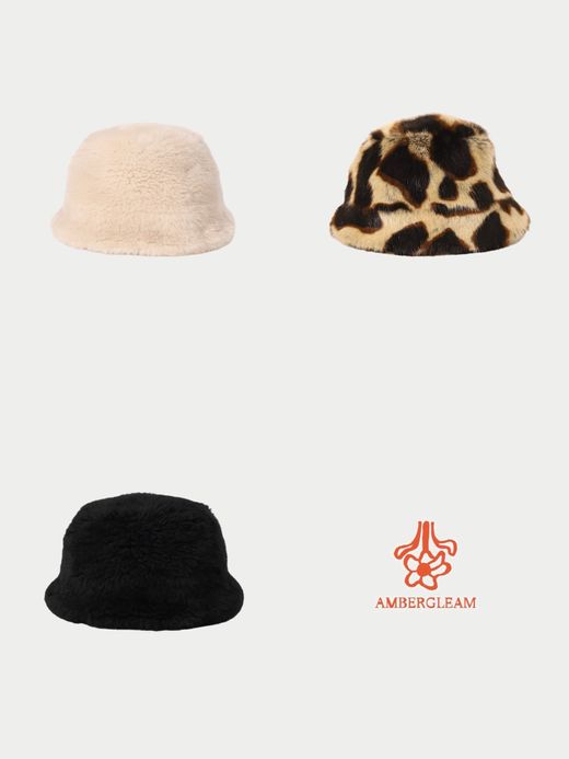 AMBERGLEAM FUR BUCKET HAT / 3colors