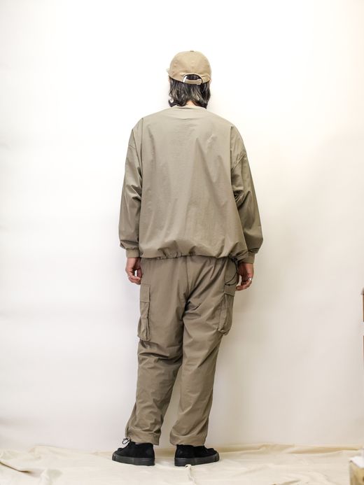 S.F.C BIG NYLON LS TEE / Beige